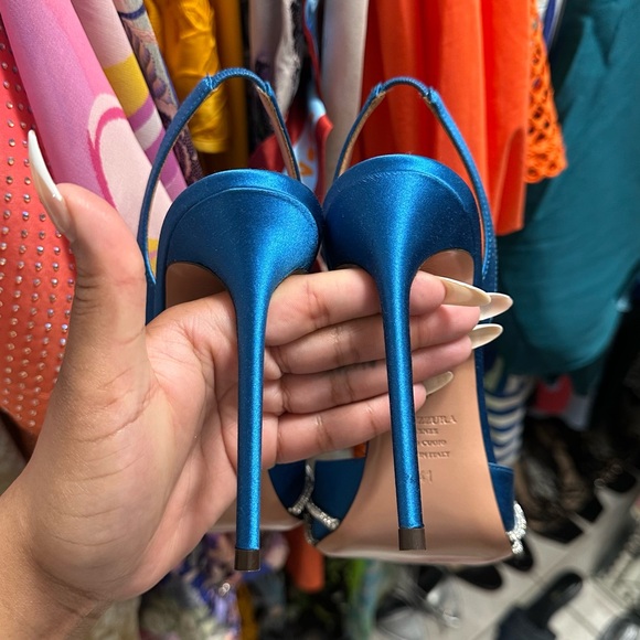 Aquazzura Gatsby 105 Crystal Satin Slingbacks | Size 41 | NWOB | $1,250 Retail - Picture 12 of 12